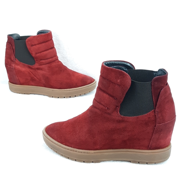 JANET SPORT SUEDE WEDGE BOOTIES - Picture 7 of 15